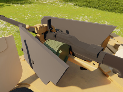 Jagdpanzer 38 Hetzer with interior 3D Модель