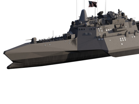 USS Pierre LCS-38 3D Модель