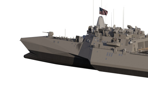 USS Pierre LCS-38 3D Модель
