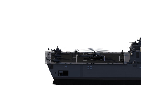 USS Pierre LCS-38 3D Модель