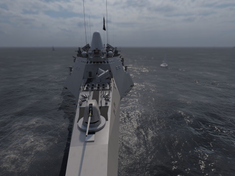 USS Pierre LCS-38 3D Модель