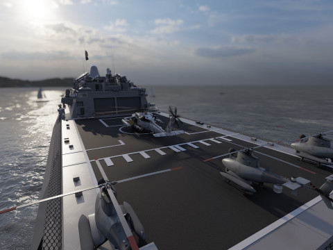USS Pierre LCS-38 3D Модель
