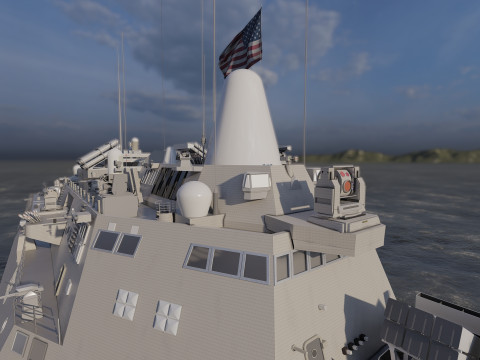 USS Pierre LCS-38 3D Модель