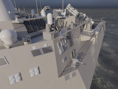 USS Pierre LCS-38 3D Модель