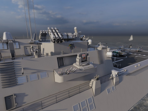 USS Pierre LCS-38 3D Модель