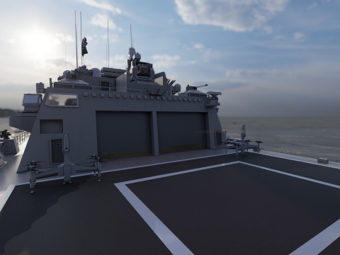 USS Pierre LCS-38 3D Модель