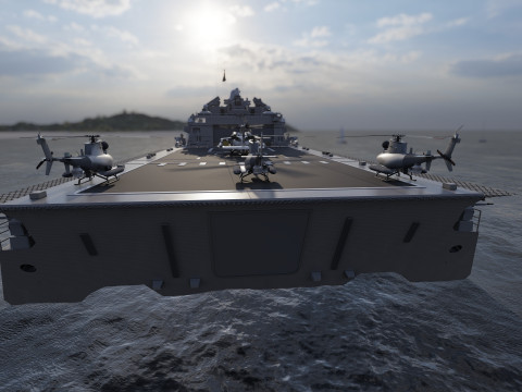 USS Pierre LCS-38 3D Модель