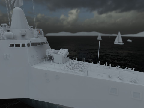 USS Pierre LCS-38 3D Модель