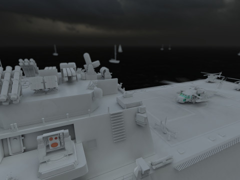 USS Pierre LCS-38 3D Модель