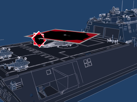 USS Pierre LCS-38 3D Модель