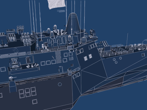 USS Pierre LCS-38 3D Модель