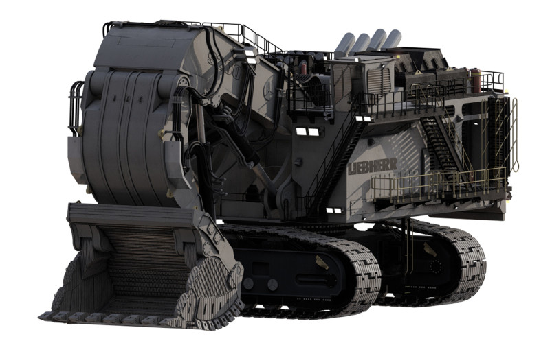 Liebherr R9200 3D Modell .c4d .max .obj .3ds .fbx .stl .blend