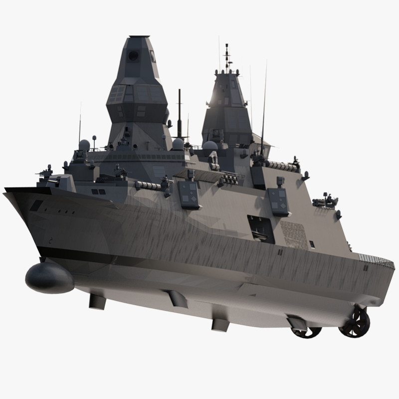 MULTI ROLE DESTROYER Modelo 3D .c4d .max .obj .3ds .fbx .stl .blend