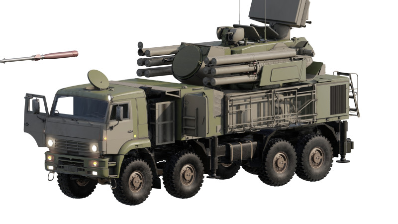 Pantsir 96K6-S1 Modello 3D .c4d .max .obj .3ds .fbx .stl .blend