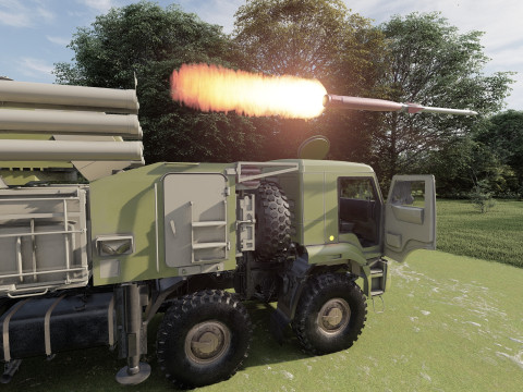 Pantsir 96K6-S1 Modello 3D
