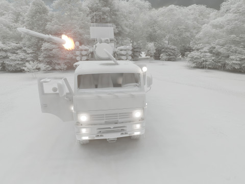 Pantsir 96K6-S1 Modello 3D