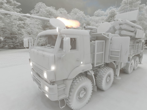 Pantsir 96K6-S1 Modello 3D