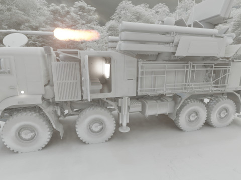 Pantsir 96K6-S1 Modello 3D
