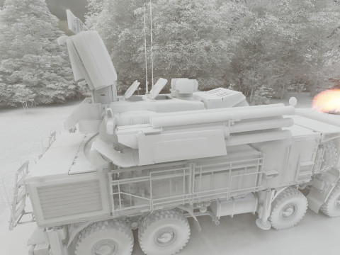 Pantsir 96K6-S1 Modello 3D
