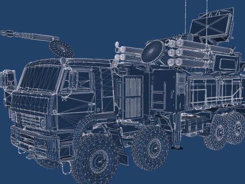 Pantsir 96K6-S1 Modello 3D