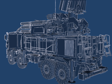 Pantsir 96K6-S1 Modello 3D