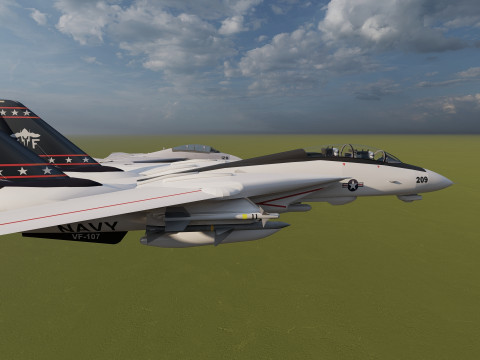 F14 TOMCAT 3D मॉडल