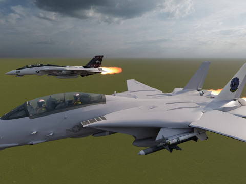 F14 TOMCAT 3D मॉडल