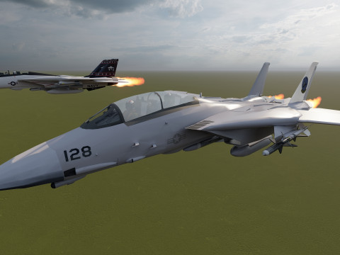 F14 TOMCAT 3D मॉडल