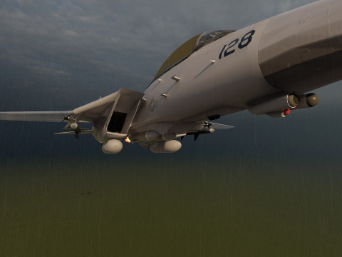 F14 TOMCAT 3D मॉडल