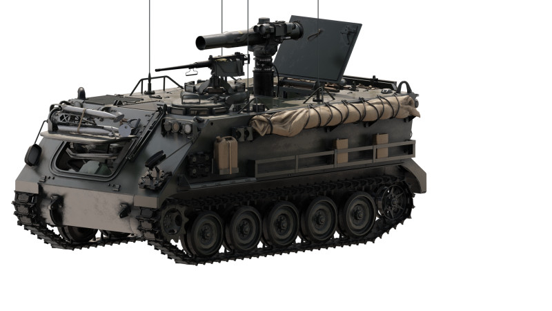 M113 armored personnel carrier 3D Модель .c4d .max .obj .3ds .fbx .stl .blend 