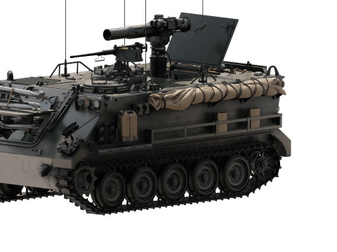 M113 armored personnel carrier 3D Модель