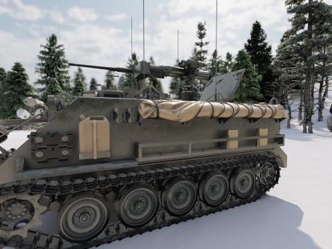 M113 armored personnel carrier 3D Модель