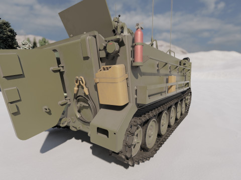 M113 armored personnel carrier 3D Модель