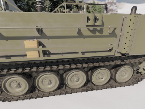 M113 armored personnel carrier 3D Модель