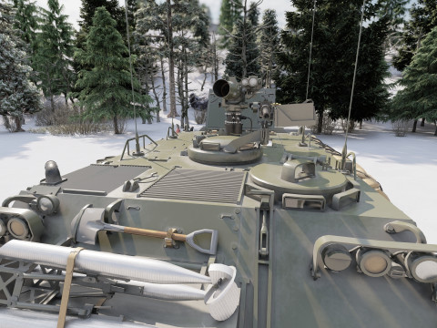 M113 armored personnel carrier 3D Модель