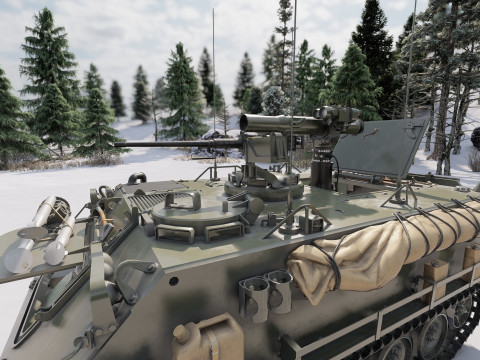 M113 armored personnel carrier 3D Модель