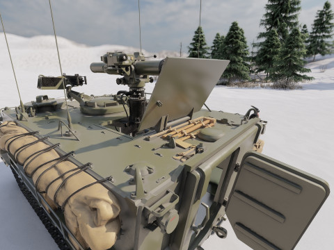 M113 armored personnel carrier 3D Модель