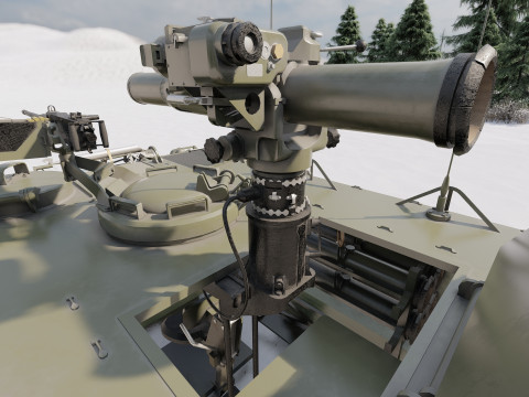 M113 armored personnel carrier 3D Модель