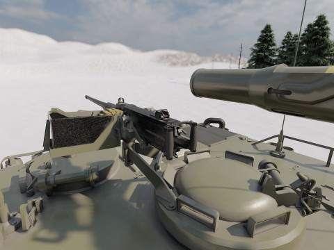 M113 armored personnel carrier 3D Модель