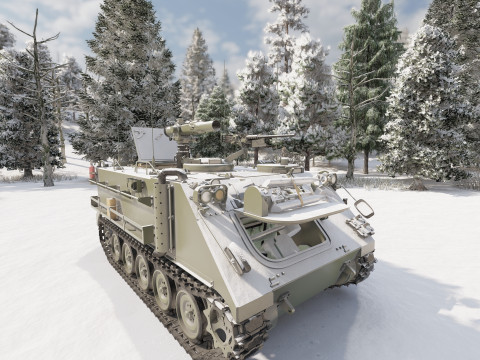 M113 armored personnel carrier 3D Модель