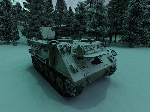 M113 armored personnel carrier 3D Модель