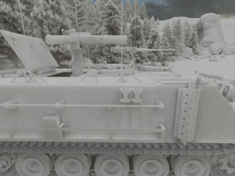 M113 armored personnel carrier 3D Модель