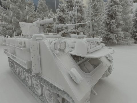 M113 armored personnel carrier 3D Модель
