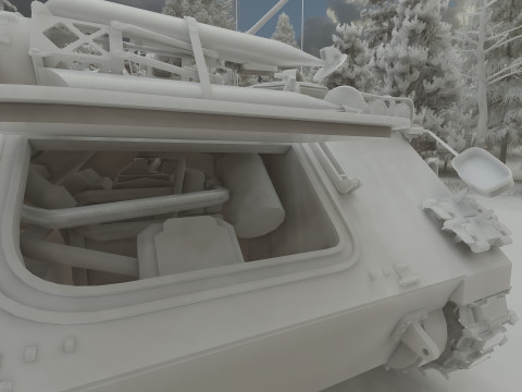 M113 armored personnel carrier 3D Модель