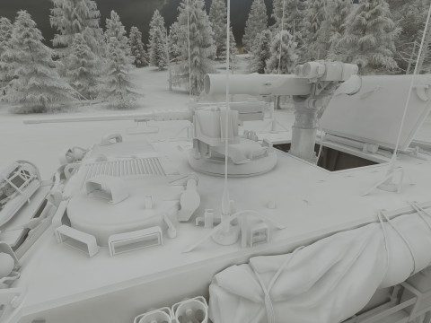 M113 armored personnel carrier 3D Модель