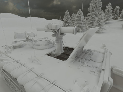 M113 armored personnel carrier 3D Модель