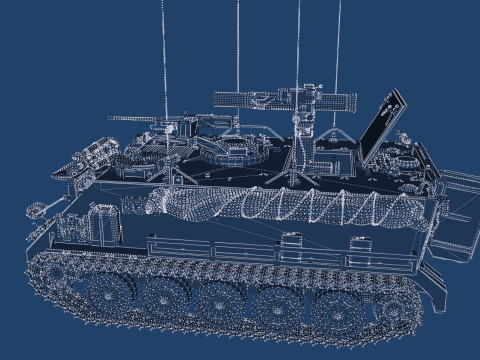 M113 armored personnel carrier 3D Модель