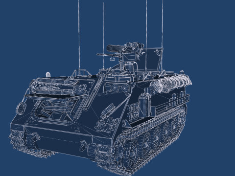M113 armored personnel carrier 3D Модель