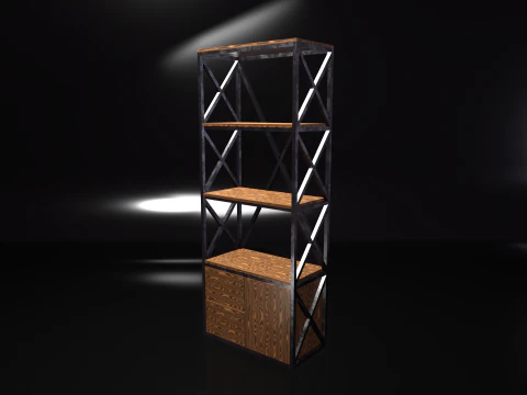 &Ccedil;atı katı raf modeli 3D Model