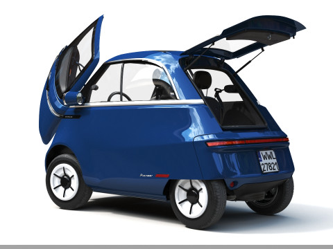 Microlino 2 M-ero electric Rigged PBR Model 3D
